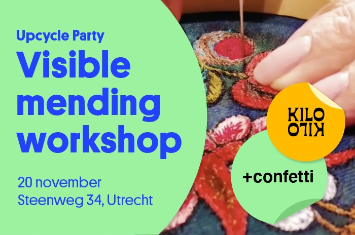 Upcycle Party | Visible Mending Workshop | KiloKilo +Confetti